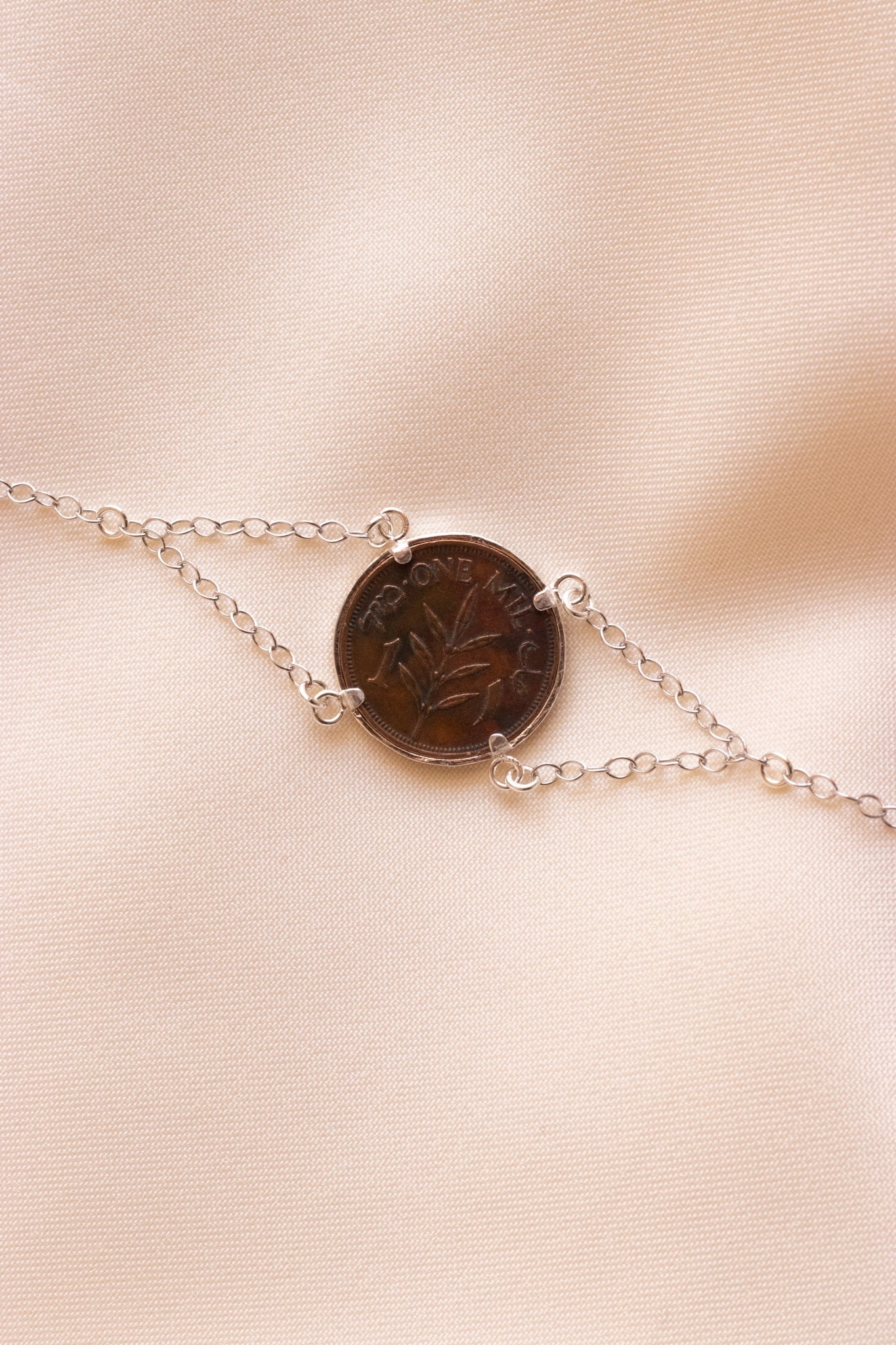 Palestinian coin 1 mil bracelet