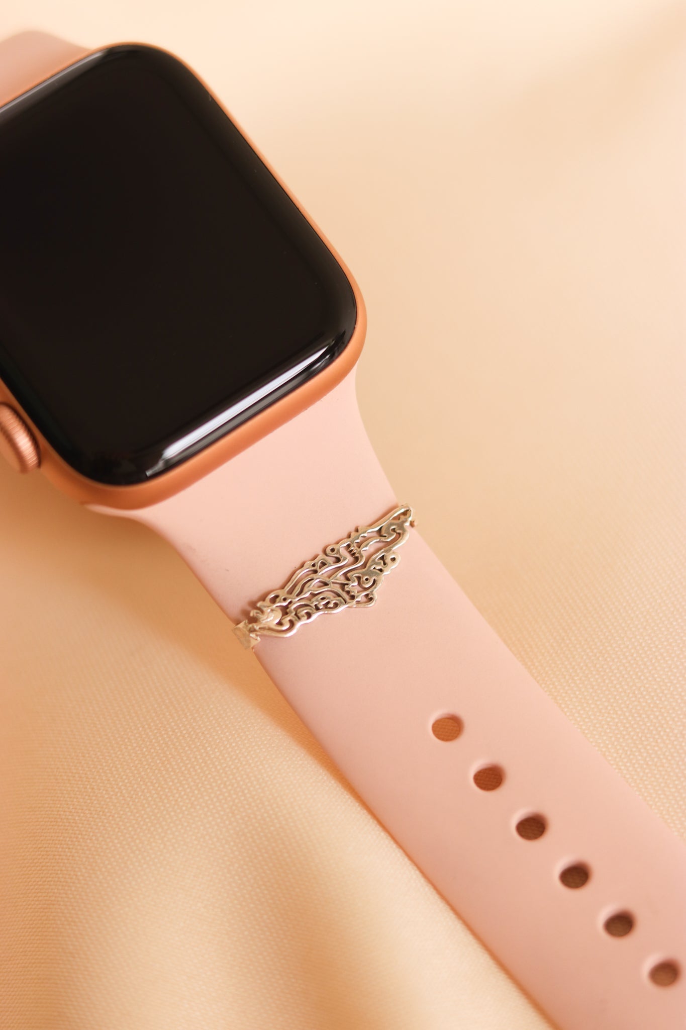 Palestine map with famous Arabic poem inside Apple watch charm