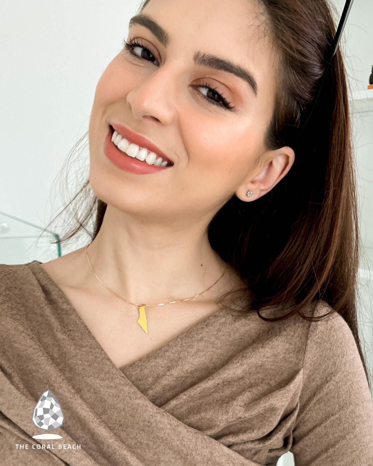 Palestine full map necklace